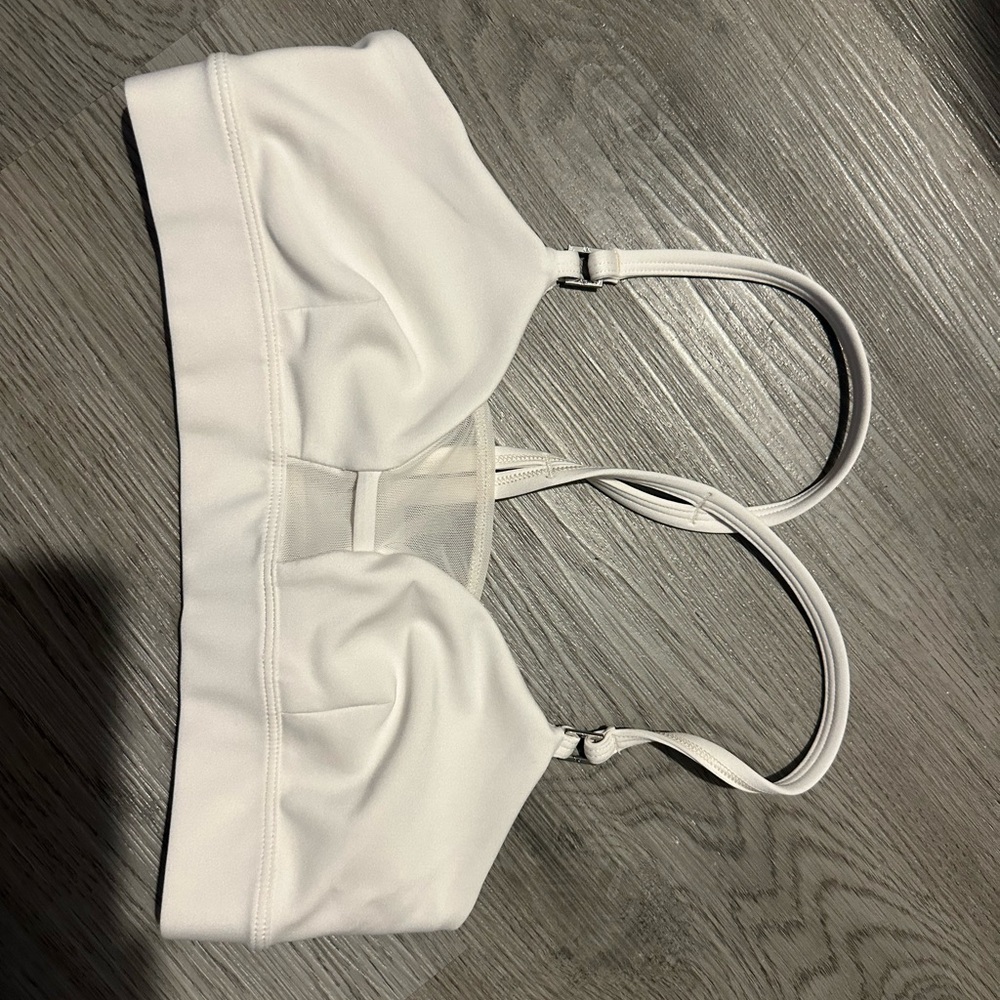 ALO Yoga White sports bra